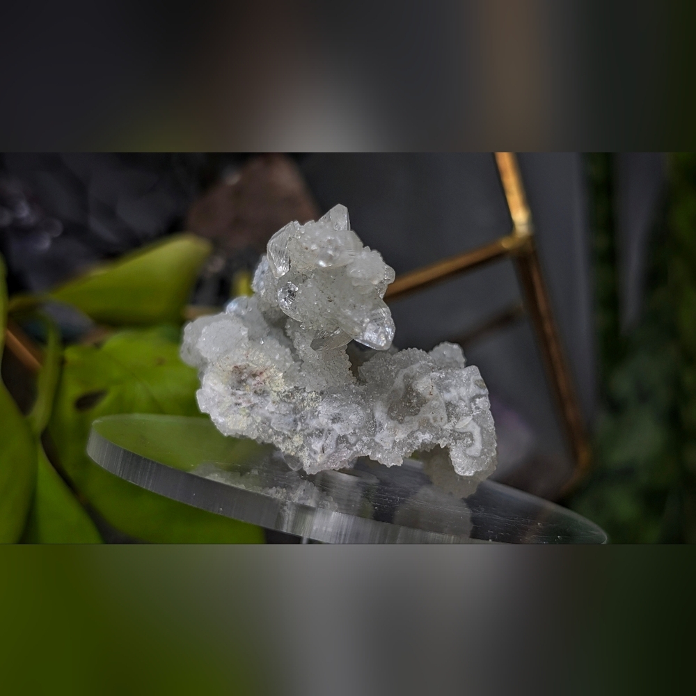 Druzy Clear Quartz Crystal Cluster